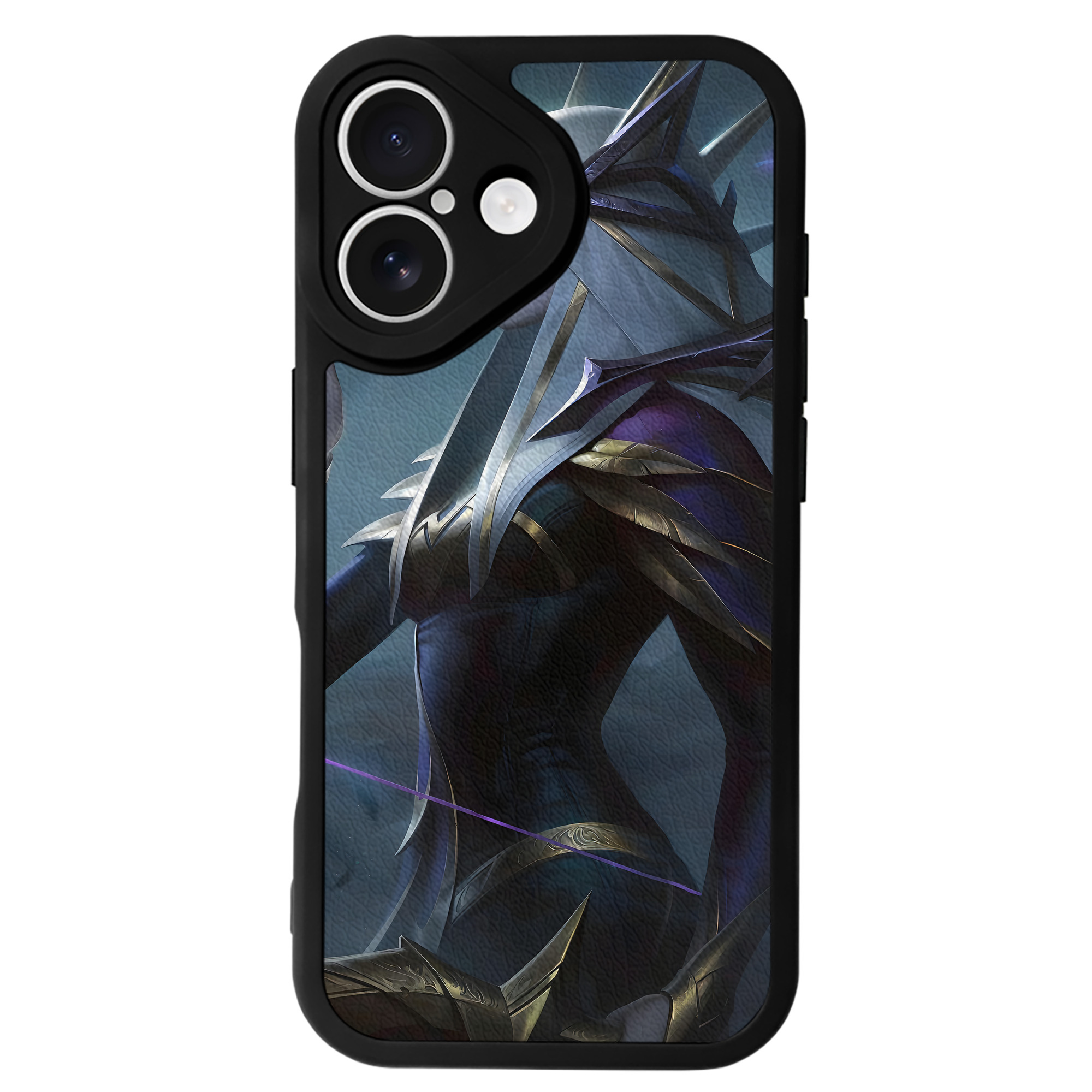 （画像用） リーグ・オブ・レジェンド League of Legends LOL 【iPhone 16シリーズ対応】シリコンスマホケース（レザー調） 材質：シリコン